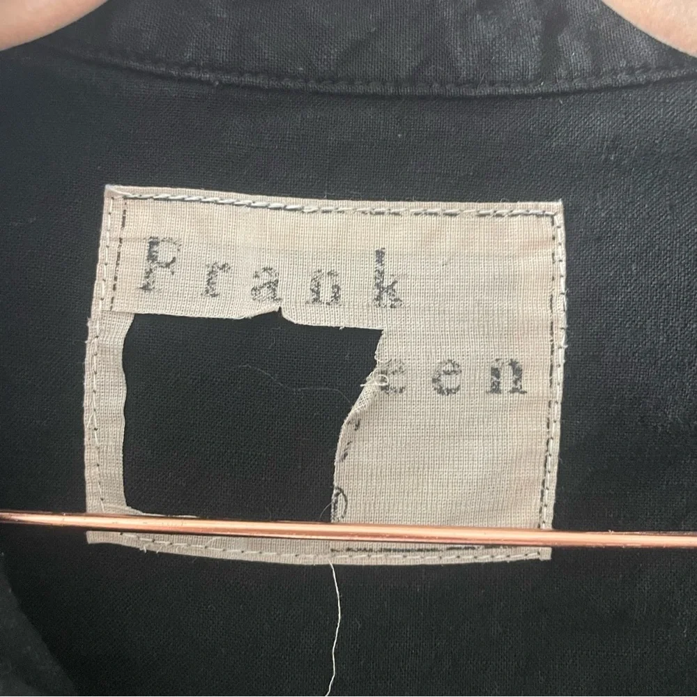 Frank & Eileen | Northern Ireland Black Performance Linen Blend Jumpsuit Medium - Picture 7 of 10